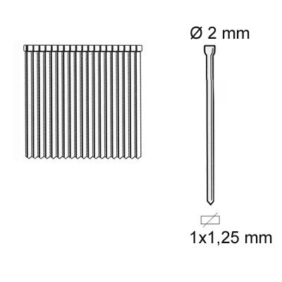 Chiodini piccola testa 1x1,25 mm Elpa AP