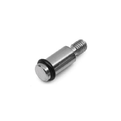 Reggipiano in ottone con perno filetto M5 e gola per OR