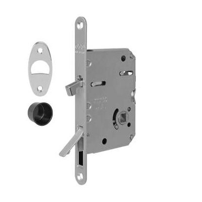 Serratura Scivola Tre Wave con quadro bagno 8 mm