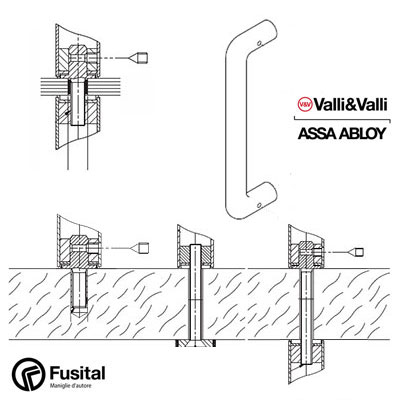 Fissaggio Valli&Valli per maniglione