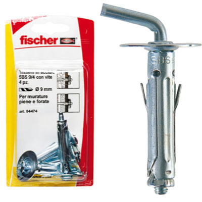 Tassello Fischer SBS 9 8K gancio corto
