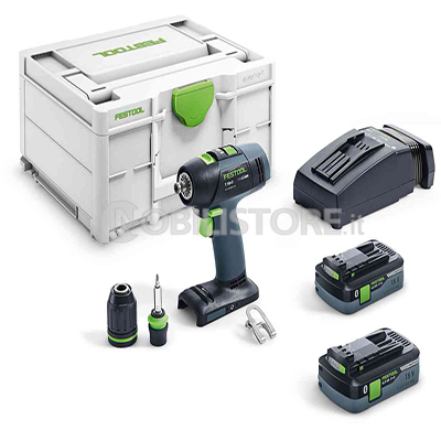 Trapano avvitatore a batteria T 18+3 HPC 4,0 I-Plus