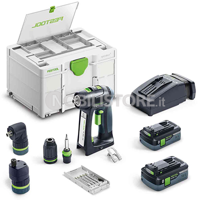 Trapano avvitatore batteria Festool C 18 Li 4,0 Set