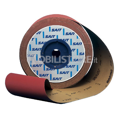 Carta abrasiva Saitac RISC AW-D altezza 115 mm rotolo da 50 metri