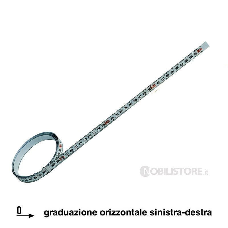 Nastro graduato adesivo bianco