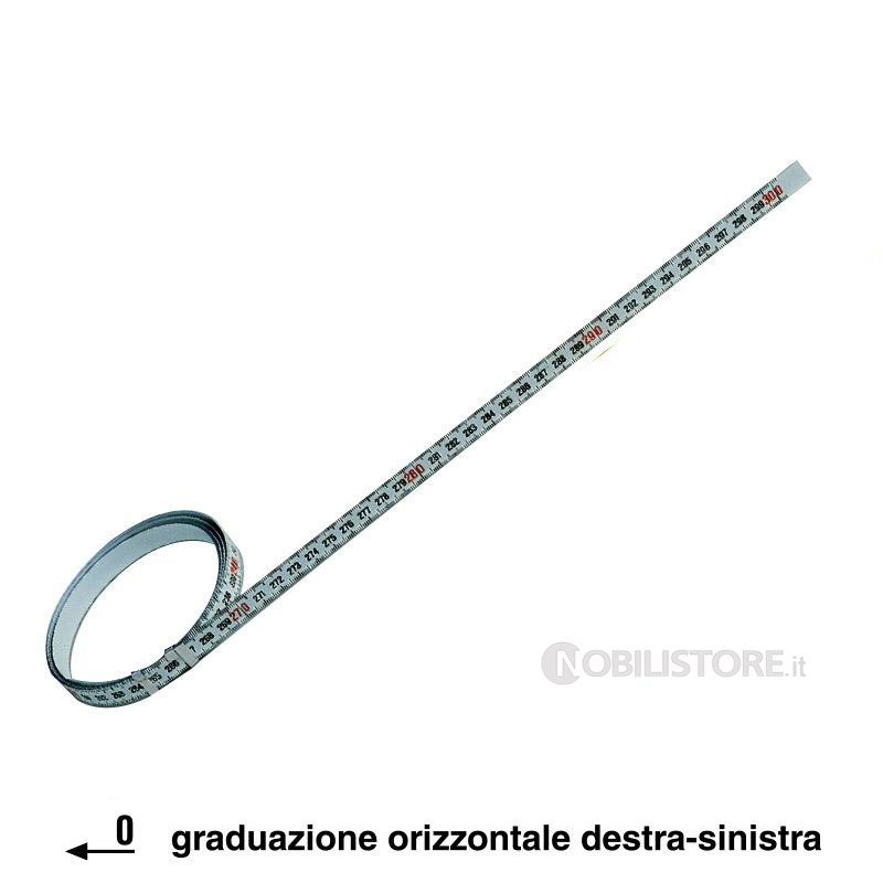 Nastro graduato adesivo bianco