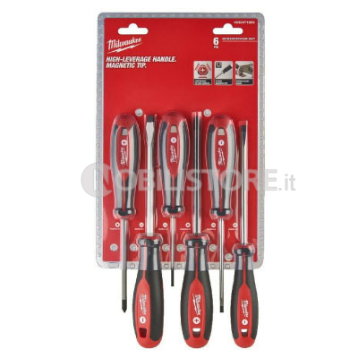 Set Giraviti con punta magnetica Milwaukee 6 pz - Set 2
