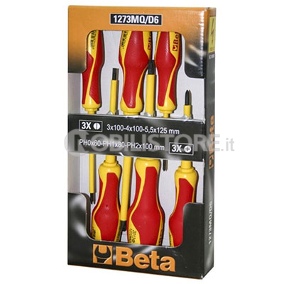 Serie 6 cacciaviti Beta isolati