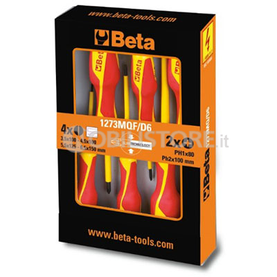 Serie 6 cacciaviti Beta Slim isolati