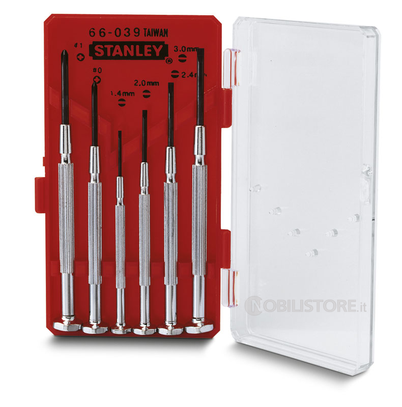 Serie 6 giravite per elettronica Stanley