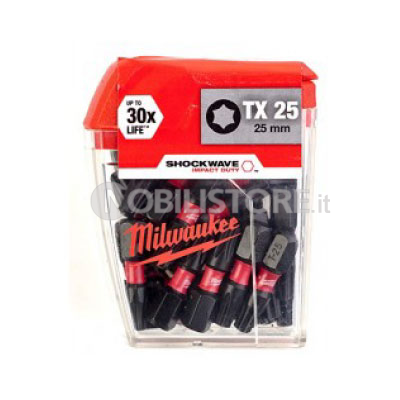 Set inserti Milwaukee per viti Torx