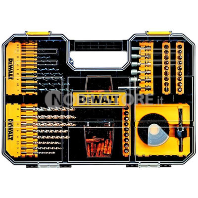 Set inserti e punte per legno, metallo e muro DeWalt, 100 pezzi