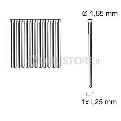 Chiodini piccola testa 1x1,25 mm Senco AY-LS 2