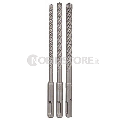 Set 3 punte Bosch Robust Line SDS plus-7X per muro