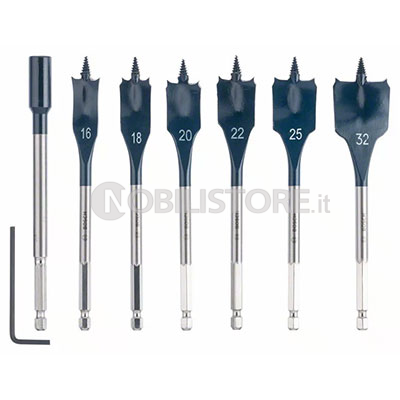 Set 6 mecchie Bosch Self Cut Speed + adattatore