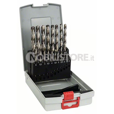 Set 19 punte Bosch HSS-G Din 338 per metallo