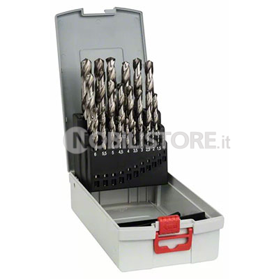 Set 25 punte Bosch HSS-G Din 338 per metallo