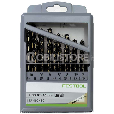 Set 19 punte per metallo Festool HSS D 1-10 Sort/19