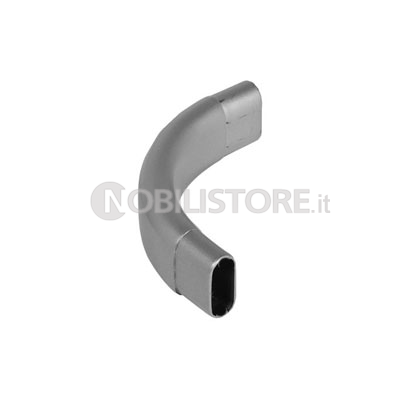 Tubo ferro ovale 30X15 mm curvato a 90°