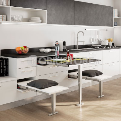 Dispositivo T-Bench, seduta estraibile dal cassetto