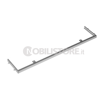Traversa alluminio profilo 18x10 mm fissaggio al top