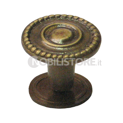 Pomolo ottone in fusione Perlina