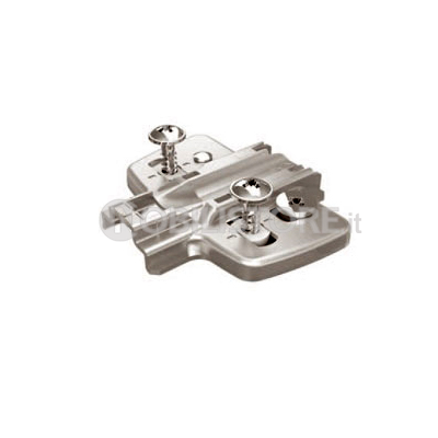 Basetta Sensys 8099 a croce acciaio regolabile, con viti applicate