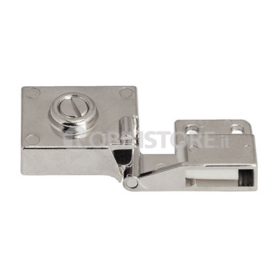 Coppia cerniere per ante in vetro a filo spessore max 5 mm