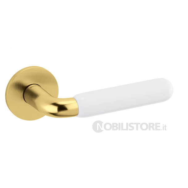 TD SuperOro satinato + bianco/SuperGold satin + white