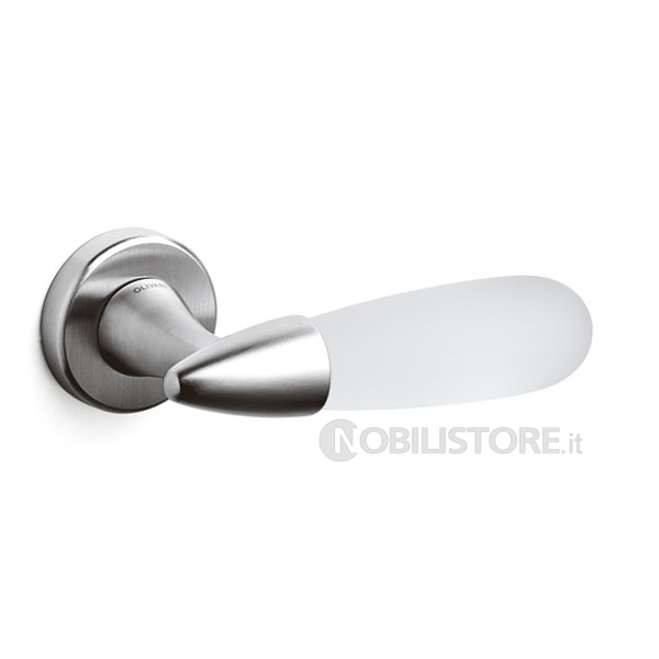 6M Cromo satinato + Vetro opaco/Satin chrome + matt glass