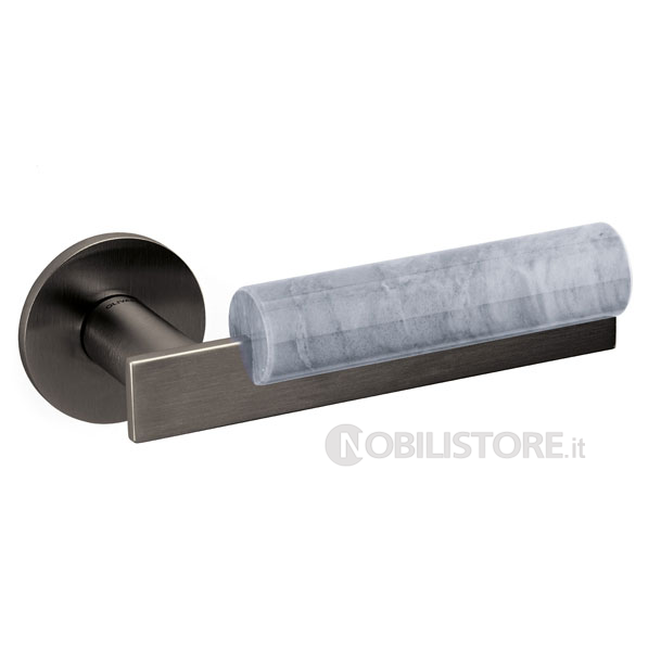 UG SuperAntracite satinato + marmo Grigio Versilys/SuperAnthracite satin + Verilys grey marble