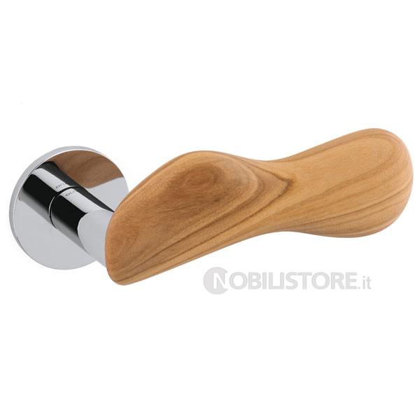 CU Cromo lucido + legno Ulivo/Bright chrome+Olive wood