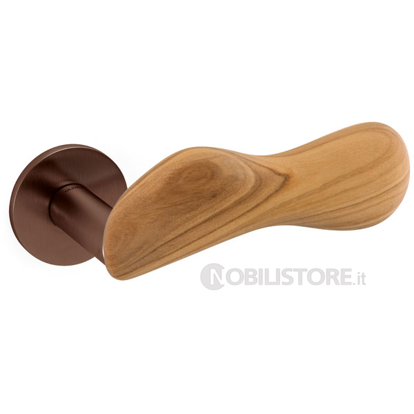 DU SuperBronzo satinato + legno Ulivo/SuperBronze satin+Olive wood
