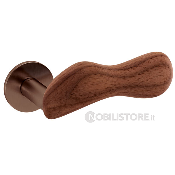 DY SuperBronzo satinato + legno Noce/SuperBronze satin+Walnut wood