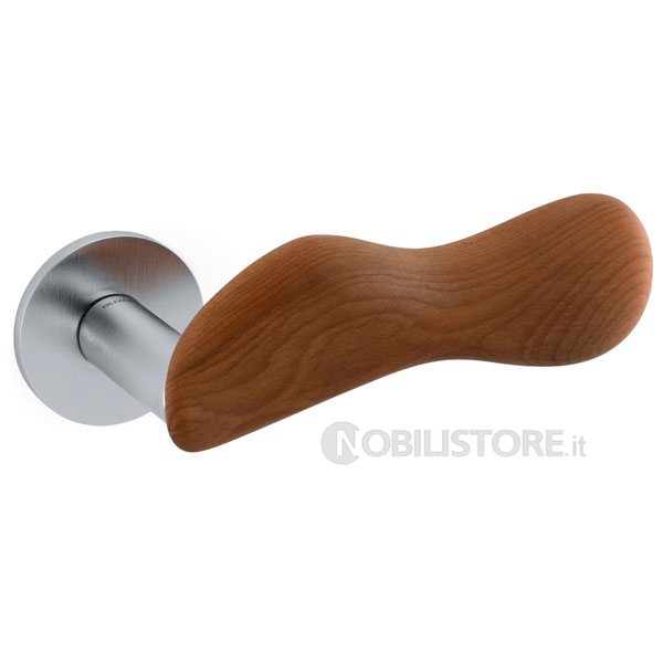 MK Cromo satinato + legno Kauri/Satin chrome+Kauri wood