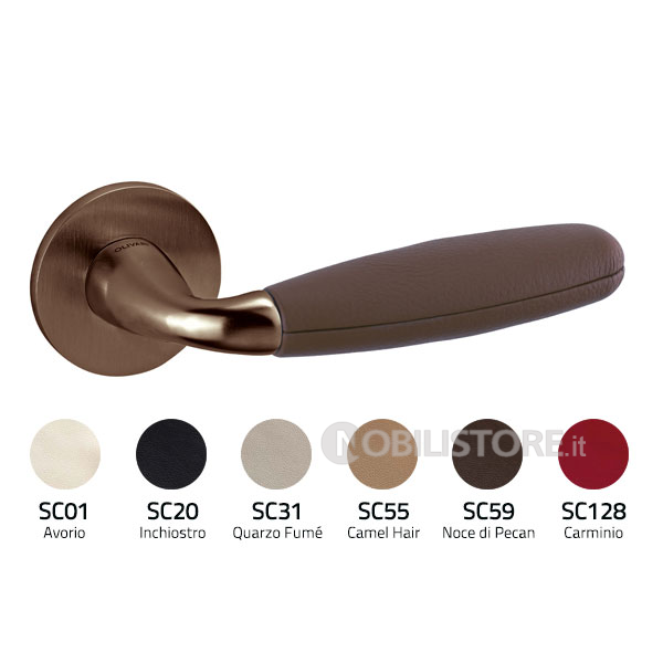 DV SuperBronzo satinato / Pelle/SuperBronze satin+leather