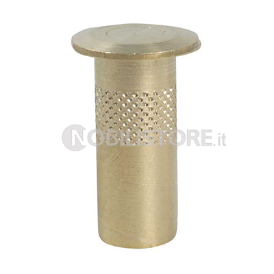 Pozzetto ottone per pavimento con molla antipolvere