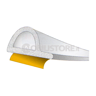 Guarnizione adesiva in gomma EPDM sezione "P" 9 x 5,5 mm