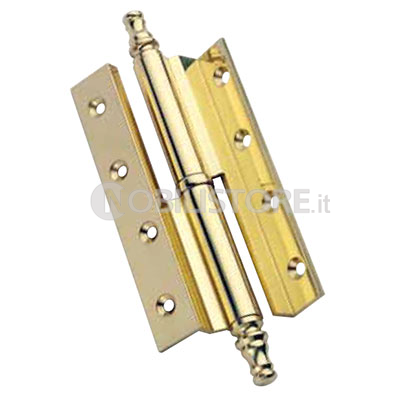 Cerniera porta con collo, 120 mm, finale barocco