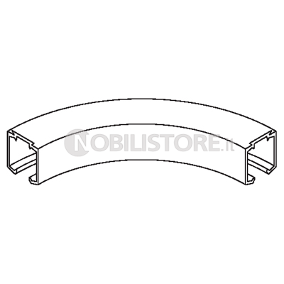 Binario per Porte Curvate a Disegno