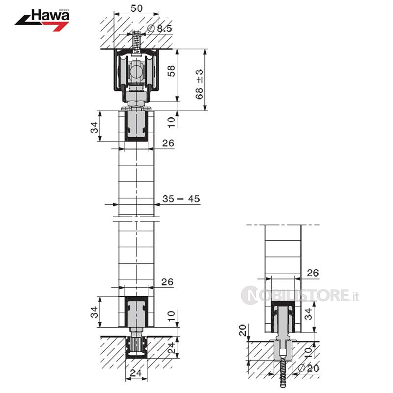 Hawa-Variofold 80H - Corredi
