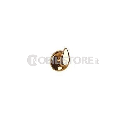 Chiodini con gancio nylon ottonato, confezione 5 pezzi