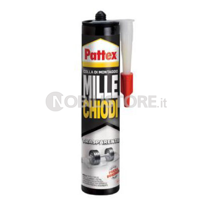 Adesivo di montaggio Pattex Millechiodi Trasparente