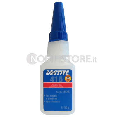 Adesivo Loctite 415 cianoacrilico alta resistenza per metalli
