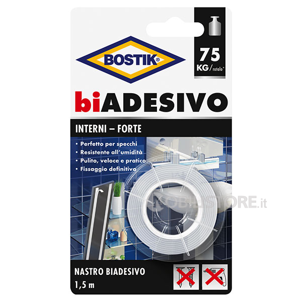 Nastro biadesivo Bostik Interni 19 mm