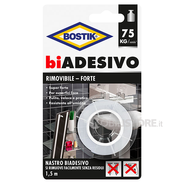 Nastro biadesivo bostik Rimovibile 19 mm