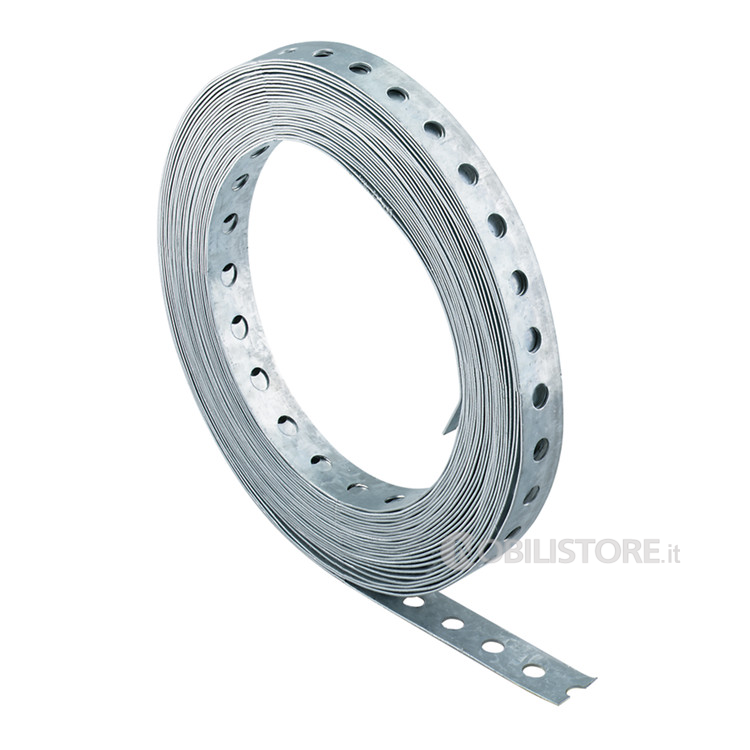 Bandella Fischer LBV preforata zincata, lunghezza 10 m