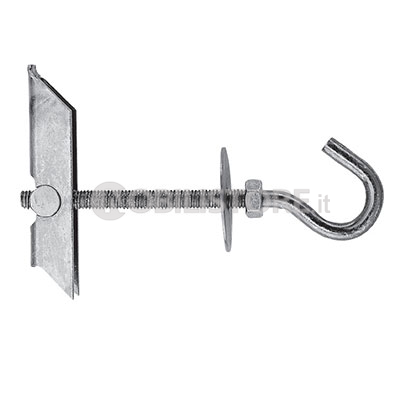 Ancora a soffitto Fischer KDH con gancio aperto