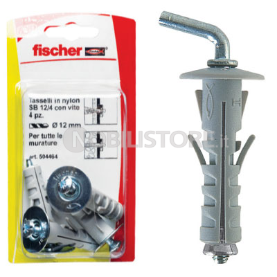 Tassello Fischer SB 12 8K gancio corto