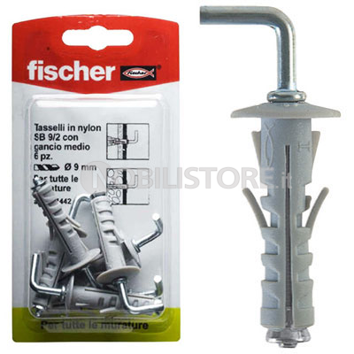 Tassello Fischer SB 9 2K gancio medio